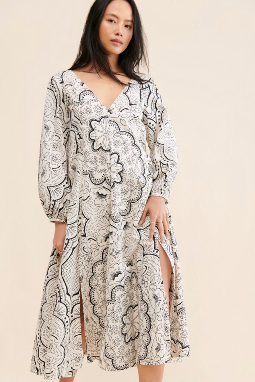 Anthropologie Long Sleeve V-Neck dress NWT